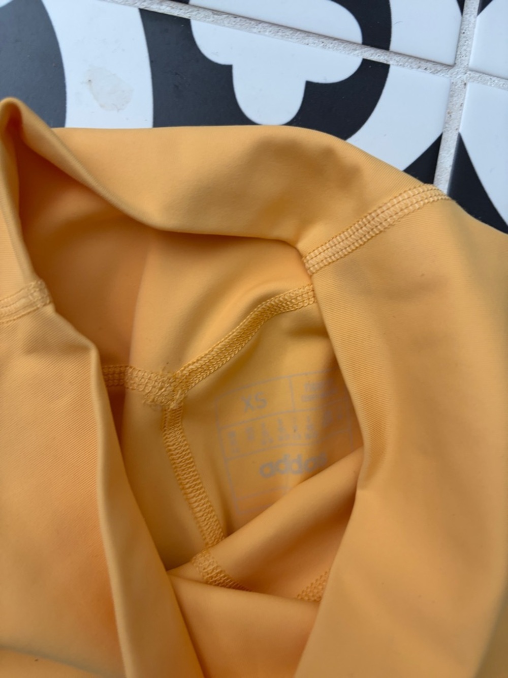 Adidas Mustard Yellow Active Leggings & Sports Bra Set - Picture 6 of 6